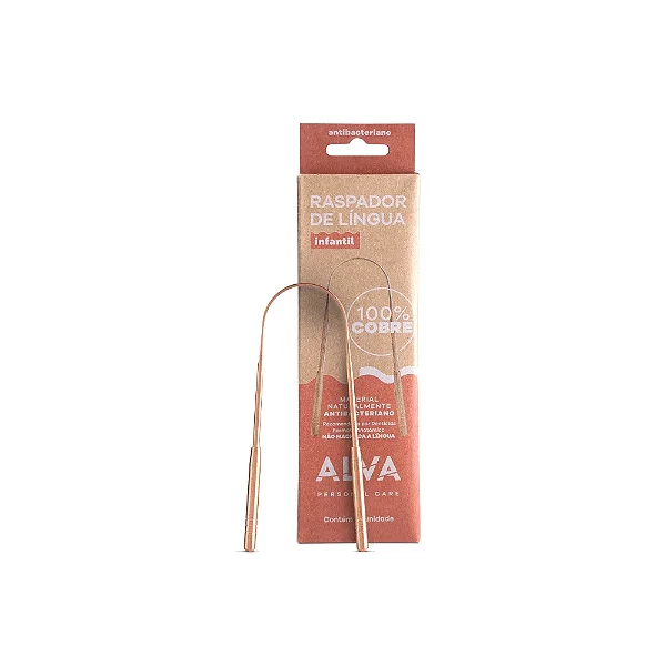 Raspador de Lingua de Cobre Infantil  Alva