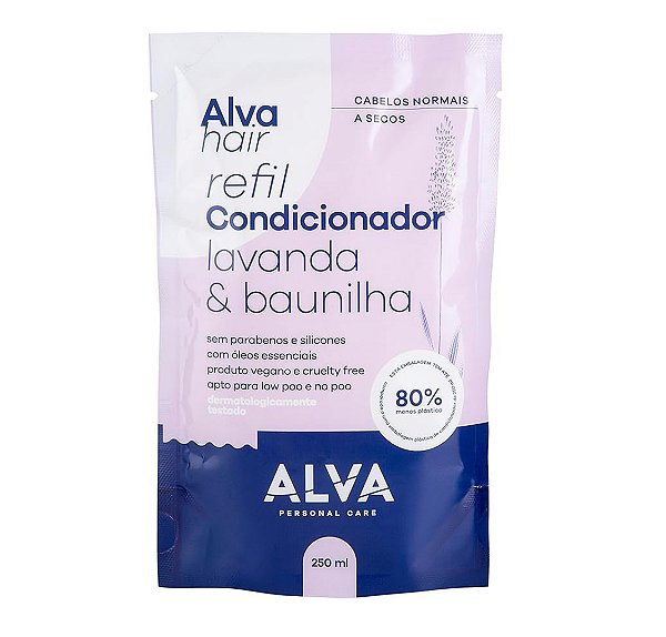Refil Condicionador Lavanda E Baunilha Alva Hair 250ml