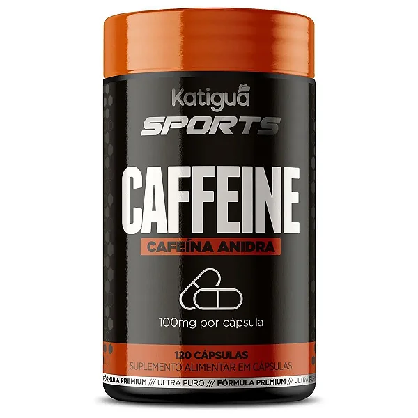 Caffeine Cafeina Anidra 100Mg Katiguá Sports120 Cápsulas