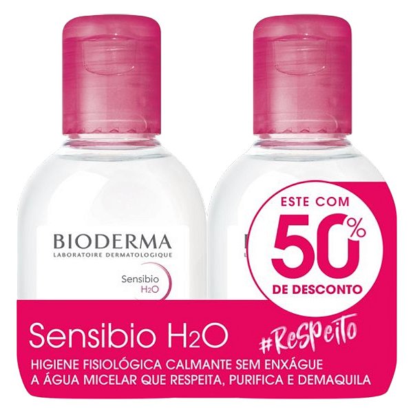 Kit Bioderma Sensibio H2O Com 2 Unidades De 100ml Cada