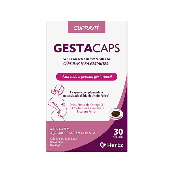 Suplemento Alimentar Gestacaps 30 Cápsulas