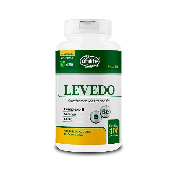 Suplemento Alimentar Levedo Unilife 400 Comprimidos