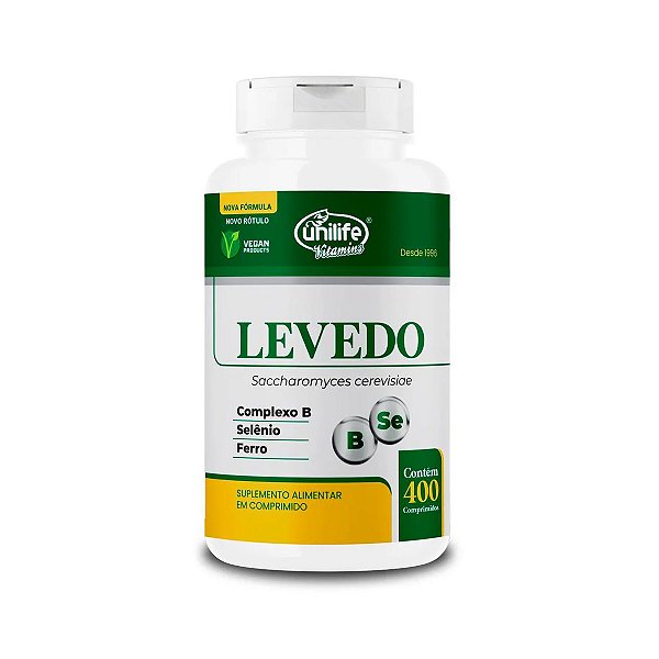 Suplemento Alimentar Levedo Unilife 400 Comprimidos