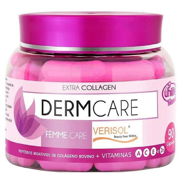 Femme Care Colágeno Hidrolisado Com Verisol 4.1 Unilife 90 Cápsulas