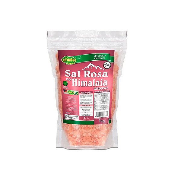 Sal Grosso Rosa do Himalaia Unilife Sachê 1Kg