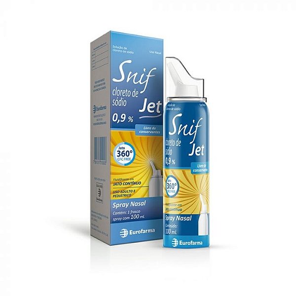 Spray Nasal Snif Jet Cloreto De Sódio 0,9% 100ml