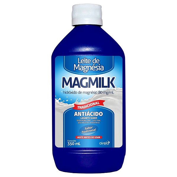 Leite de Magnésia Magmilk Tradicional 350ml