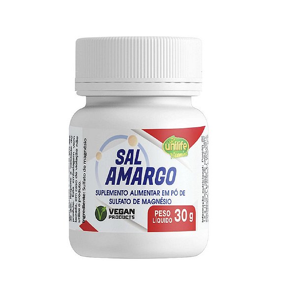 Suplemento Alimentar Sal Amargo em Pó Unilife 30g