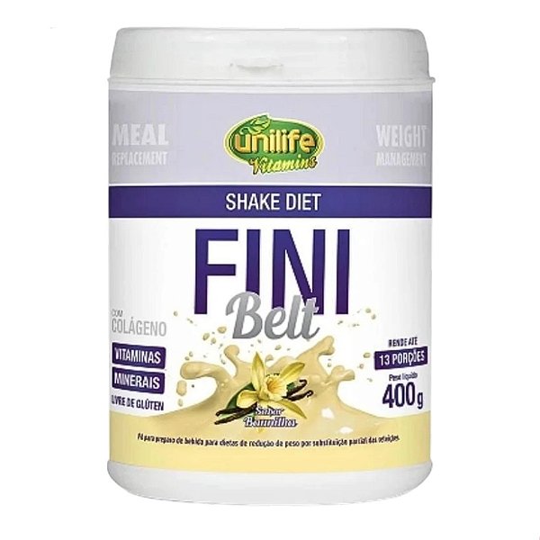 Shake Diet Fini Belt Unilife Sabor Baunilha 400g