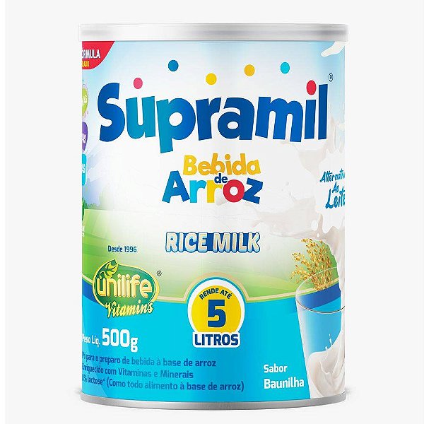 Bebida De Arroz Supramil Sabor Baunilha 500g