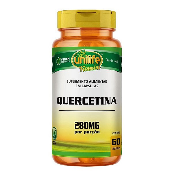 Suplemento Alimentar Quercetina 310mg Unilife 60 Cápsulas