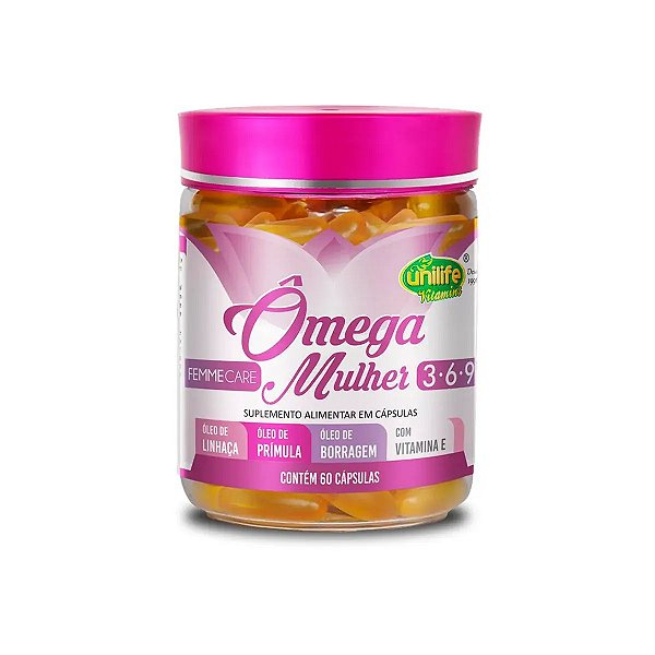 Ômega Mulher 3, 6 e 9 Unilife 60 Cápsulas