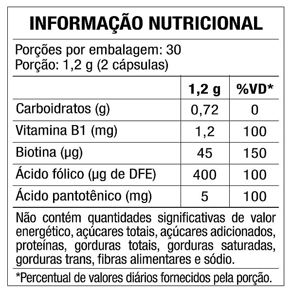 Suplemento Alimentar Biotina Maxinutri 60 Cápsulas