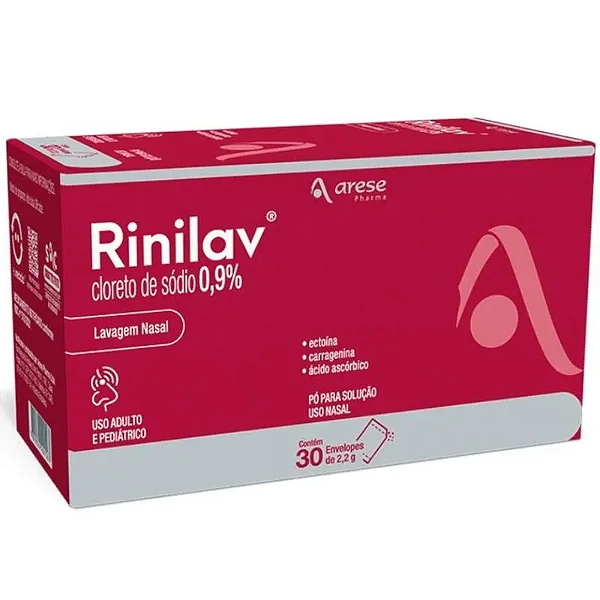 Rinilav Lavagem Nasal Arese 30 Envelopes De 2,2g