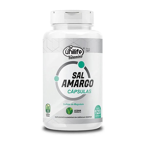 Suplemento Alimentar Sal Amargo Unilife 120 Cápsulas