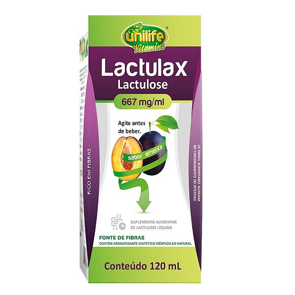 Suplemento Alimentar Lactulax Sabor Ameixa Unilife 120ml