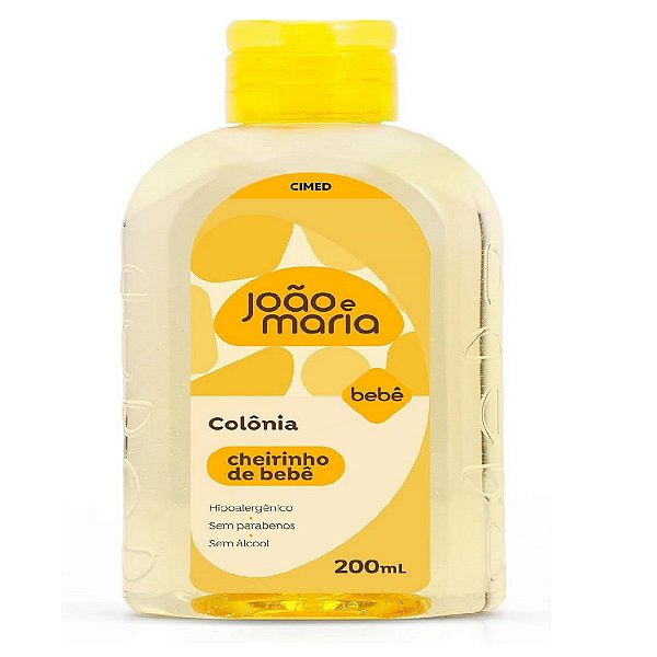 Colônia João e Maria Bebê Cheirinho de Bebê Cimed 200ml
