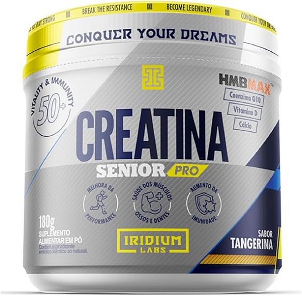 Suplemento Alimentar em Pó Creatina Senior Pro Sabor Tangerina Iridium Labs 180 g