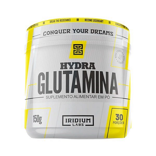 Suplemento Alimentar em Pó Glutamina Hydra Iridium Labs 150 g