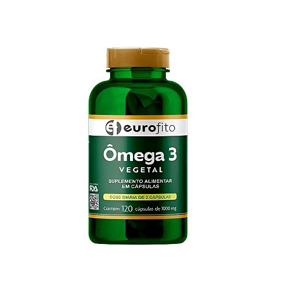 Suplemento Alimentar Ômega 3 Vegetal Eurofito 120 Cápsulas