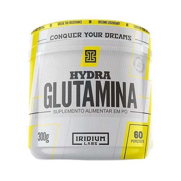 Suplemento Alimentar em Pó Glutamina Hydra Iridium Labs 300g