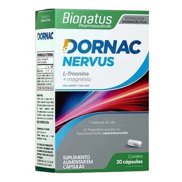 Suplemento Alimentar Dornac Nervus Bionatus Com 30 Cápsulas