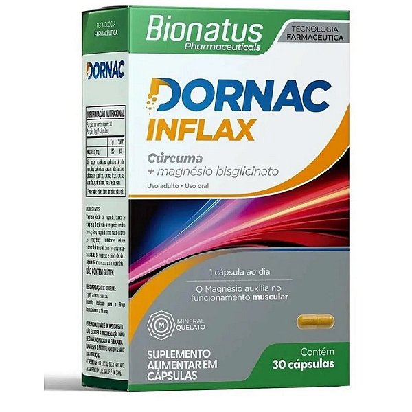 Suplemento Alimentar Dornac Inflax Bionatus 30 Cápsulas