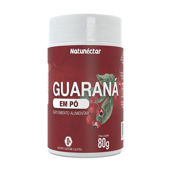 Suplemento Alimentar Guaraná Em Pó Sabor Guaraná Natunéctar 80g