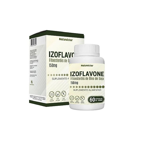 Suplemento Alimentar Izoflavone 150mg Natunéctar 60 Cápsulas