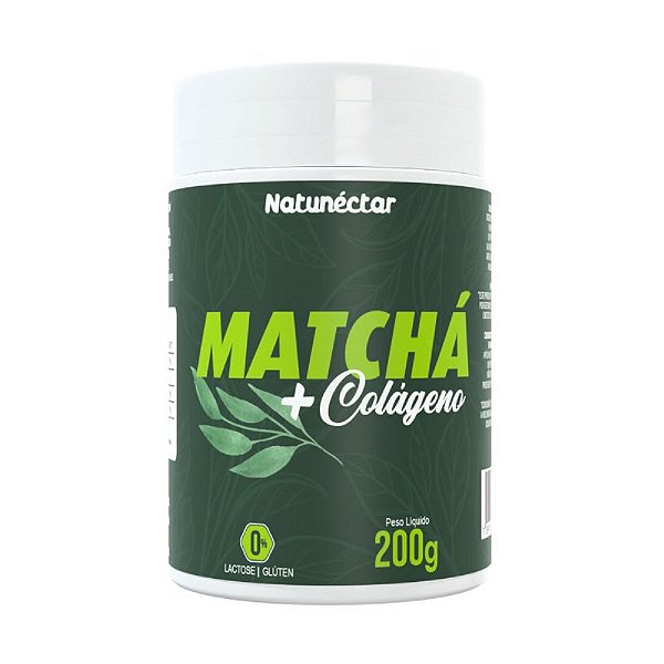 Suplemento Natural Matchá+Colágeno Em Pó Natunéctar 200g