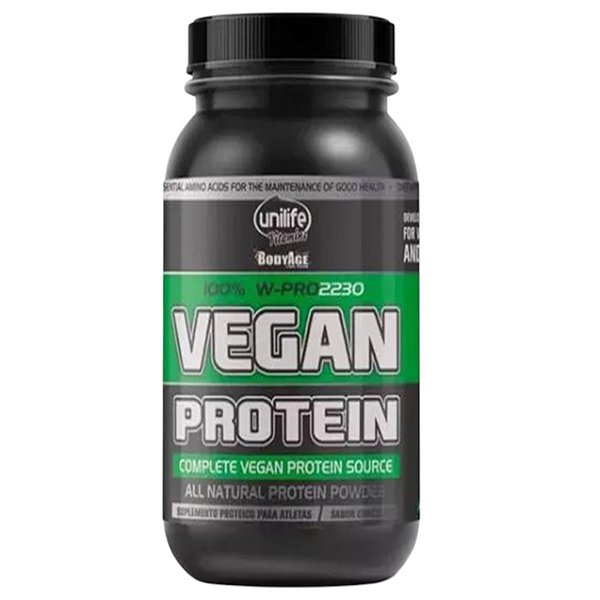 Suplemto Alimentar de Proteína Vegan Protein 100% W-Pro2230 Sabor Chocolate Unilife 900 g