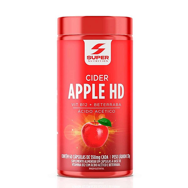 Suplemento Alimentar Cider Apple HD Super Nutrition 60 Cápsulas