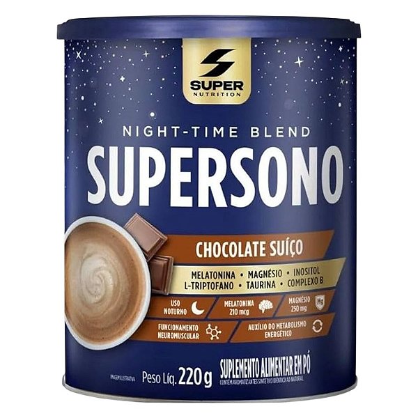 Suplemento Alimentar Supersono Sabor Chocolate Suíço 220g