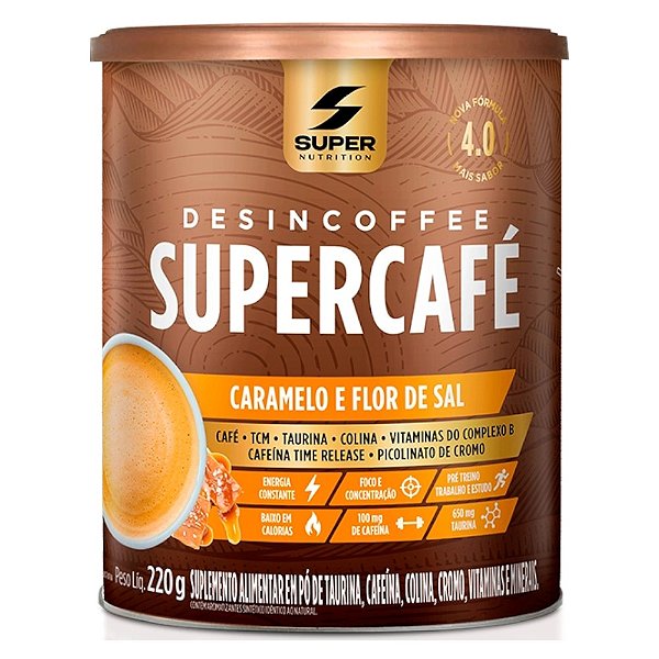 Suplemento Alimentar Desincoffee Supercafé Caramelo e Flor De Sal 220g