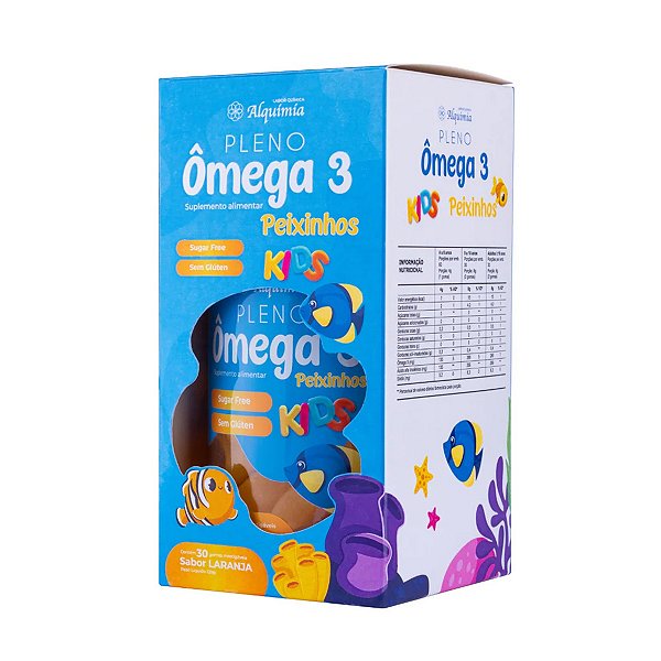 Suplemento Alimentar Pleno Ômega 3 Kids 30 Gomas Mastigáveis Sabor Laranja