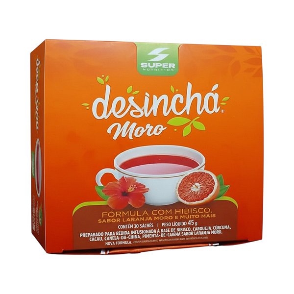 Desinchá Moro Sabor Laranja Moro e Hibisco 30 Sachês