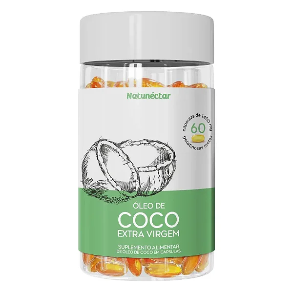 Suplemento Alimentar Óleo De Coco Extra Virgem Natunéctar 60 Cápsulas