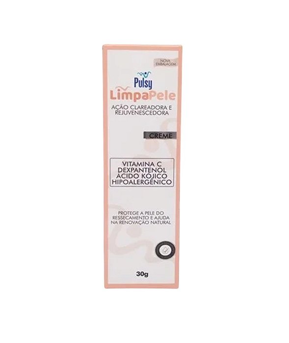 Creme Clareador E Rejuvenescedor Pulsy LimpaPele 30g