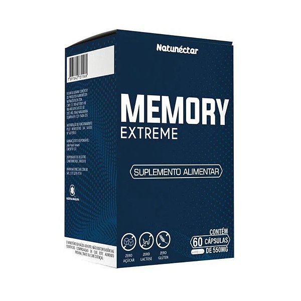 Suplemento Alimentar Memory Extreme Natunéctar 60 Cápsulas