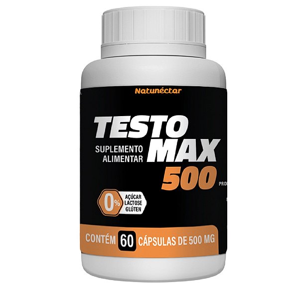 Suplemento Alimentar Testo Max 500 Natunéctar 60 Cápsulas