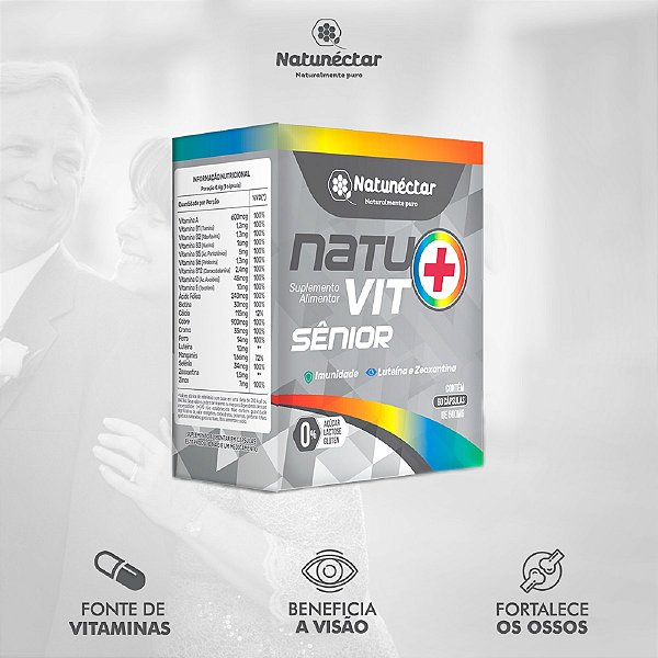 Suplemento Alimentar Natuvit Sênior Natunéctar 60 Cápsulas
