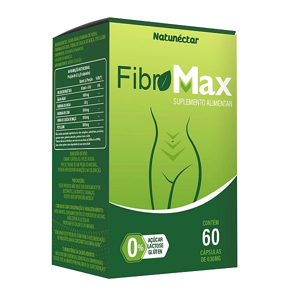 Suplemento Alimentar Fibro Max Natunéctar 60 Cápsulas