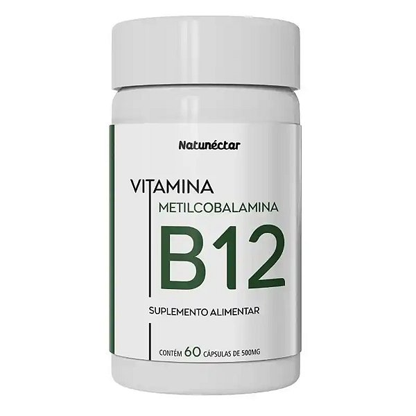 Suplemento Alimentar Vitamina B12 Meticobalamina Natunéctar 60 Cápsulas