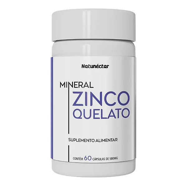 Suplemento Alimentar Zinco Quelato Natunéctar 60 Cápsulas