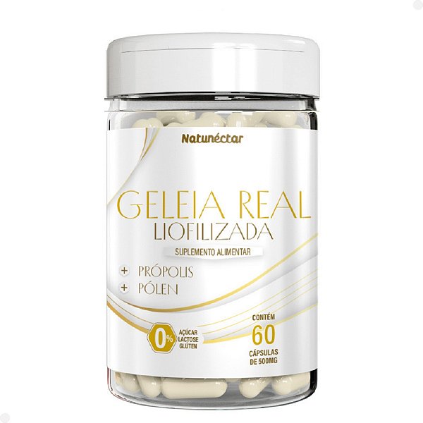 Suplemento Alimentar Geleia Real Liofilizada Natunéctar 60 Cápsulas