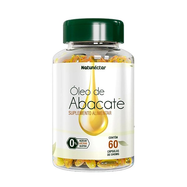 Suplemento Alimentar Óleo De Abacate Natunéctar 60 Cápsulas
