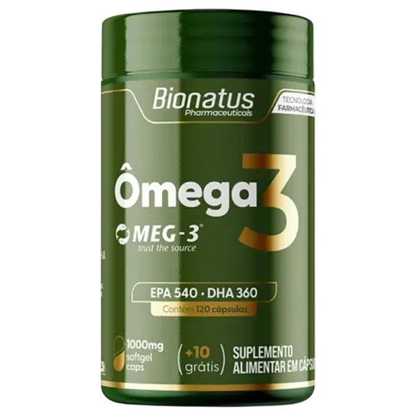 Suplemento Alimentar Ômega 3 1000mg Bionatus 130 cápsulas