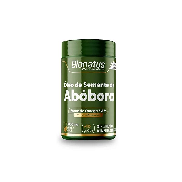 Suplemento Alimentar Óleo de Semente de Abóbora Bionatus 70 cápsulas