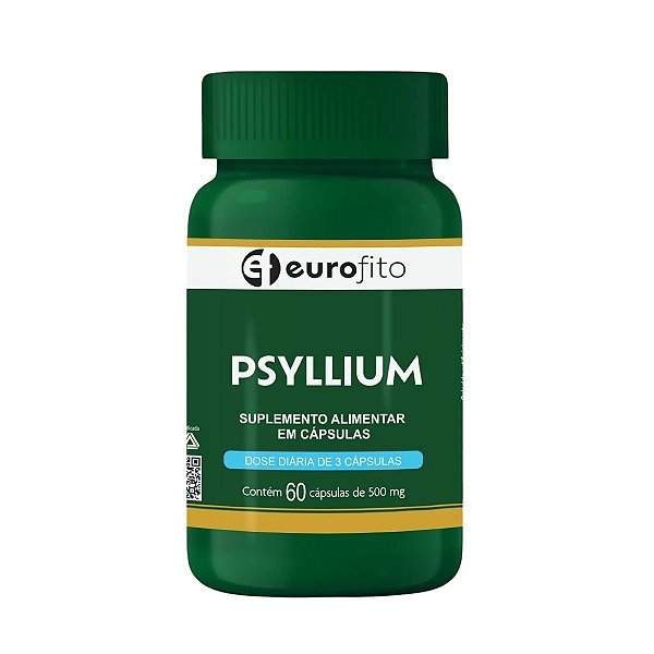 Suplemento Alimentar Psyllium Eurofito 60 Cápsulas