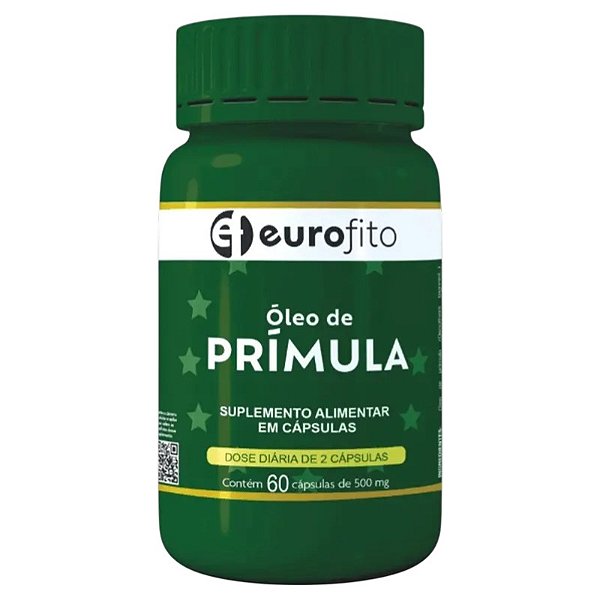 Suplemento Alimentar Óleo De Prímula Eurofito 60 Cápsulas